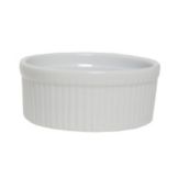 Tuxton&reg; 10 Oz. Porcelain White Fluted Souffle