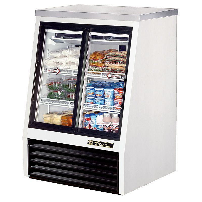 True&reg; Pass-Thru 11.8 Cu Ft Deli Case w/ 2-Front and 2-Rear Doors