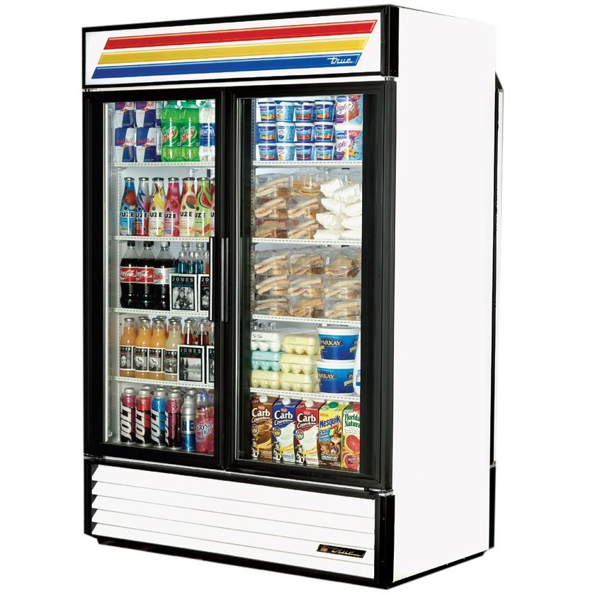True&reg; Glass Slide Door Rear Load Refrigerator, 49 Cubic Ft