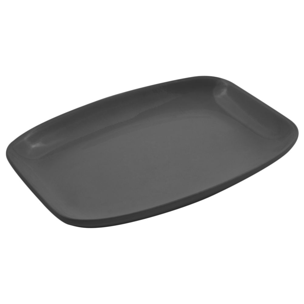 Bon Chef Black Sandstone Shallow Rectangular 1.5 qt Casserole