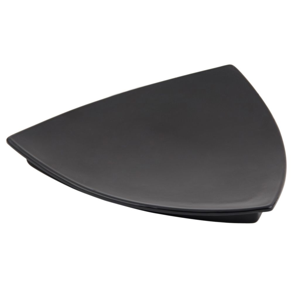 Bon Chef Black Sandstone 11" Triangular Plate