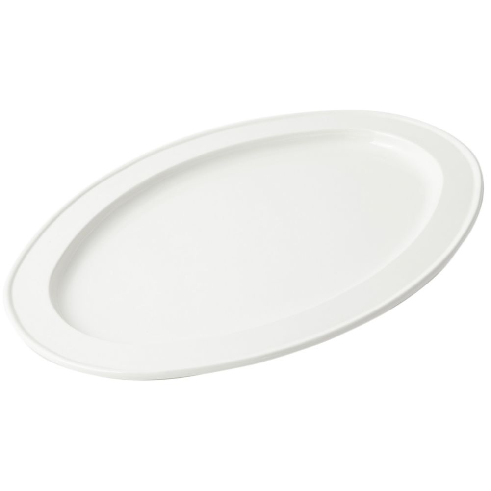 Bon Chef White Sandstone 15 x 22 Oval Platter