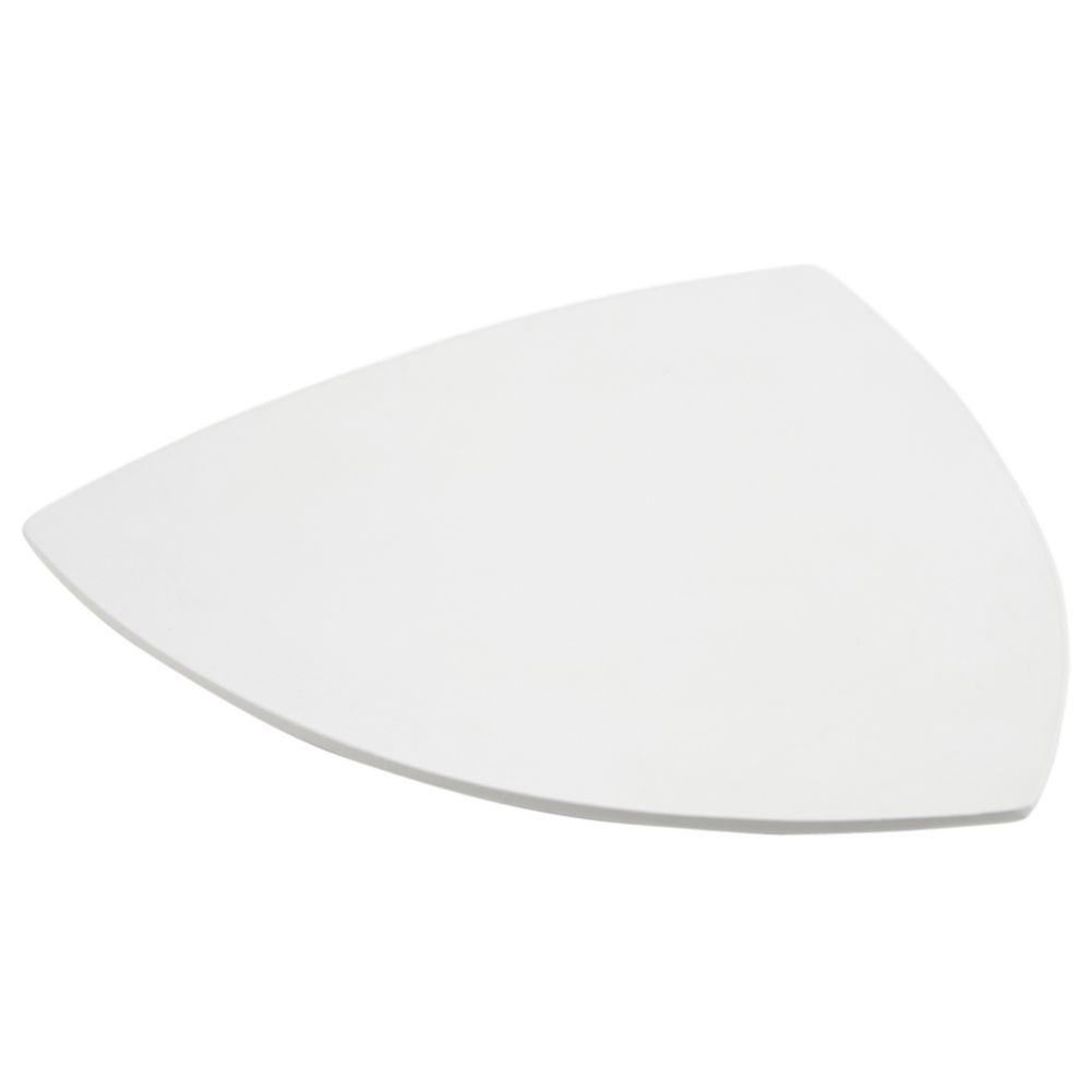 Bon Chef White Sandstone 20" Triangle Serving Plate