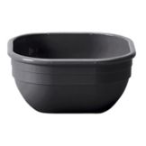 Cambro&reg; Black 4" D x 1-7/8" Square Camwear&reg; Bowl