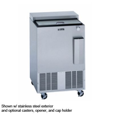 Perlick&reg; Black Deep Well Design 2 Foot Flat Top Bottle Cooler