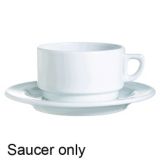 Cardinal Arcoroc Candour White Porcelain 6-1/2" Saucer