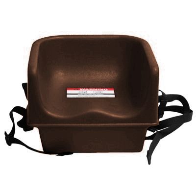 Cambro&reg; Dark Brown Single Height Booster Seat with Safety Strap
