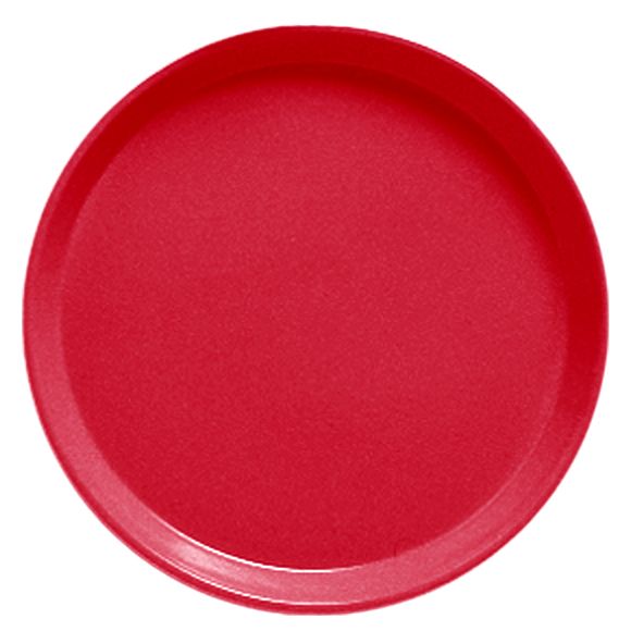 Cambro&reg; Camtray&reg; 11" Cambro Red Round Serving Tray