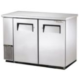 True&reg; S/S Solid Door Food Rated Back Bar Cooler for 104 6-Packs