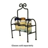Tequila Sampler Rack W/ 3 Clear 3 oz Shot Glasses