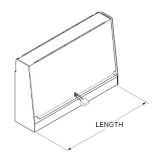 Perlick&reg; 48" Locking Single Bottle Rail