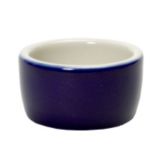 Tuxton&reg; 2 Oz. Cobalt/Eggshell Two Tone Smooth Pipkin Ramekin