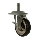 Focus Foodservice Heavy Duty 5" Swivel Caster w/ Brake