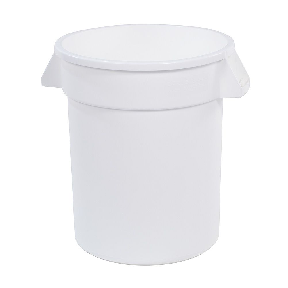 Carlisle 20 Gallon White Round Trash Can