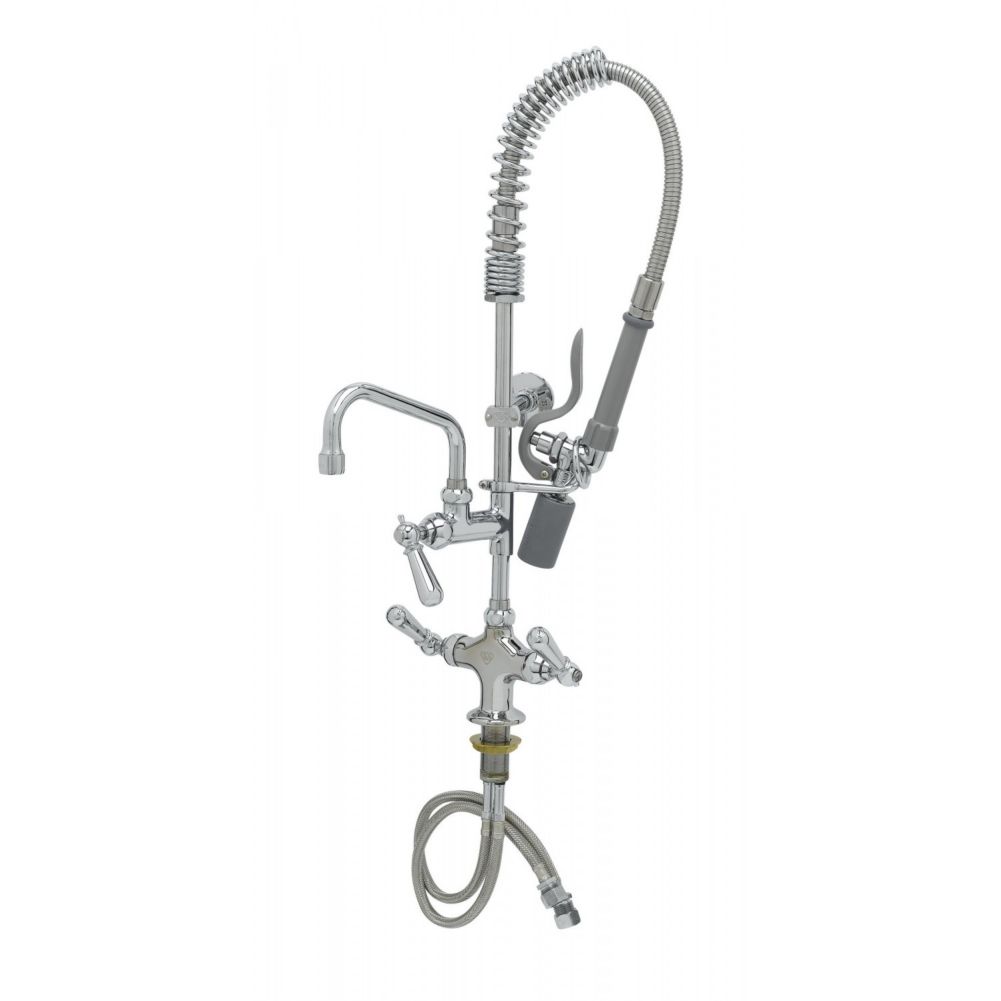 T & S Brass Single Hole Deck Mount Mini Pre-Rinse Unit
