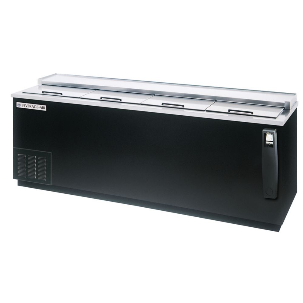 Beverage-Air 95" Black Flat Top Bottle Cooler
