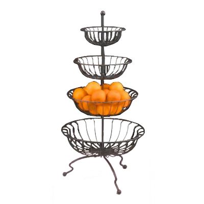 Dover European Metalworks Steel 39-1/2"H  4-Tier Marche Stand