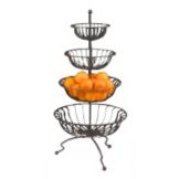 Dover European Metalworks Steel 39-1/2"H  4-Tier Marche Stand