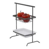 Dover European Metalworks Rectangular Steel Brunch Stand w/ Baskets