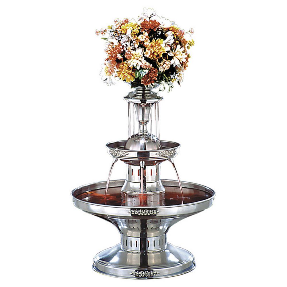 Buffet Enhancement 4 Gal SS Champagne Fountain W/Silver Trim
