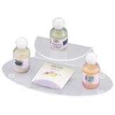 Cal-Mil&reg; Clear 2 Tier Hotel Amenity Display Tray
