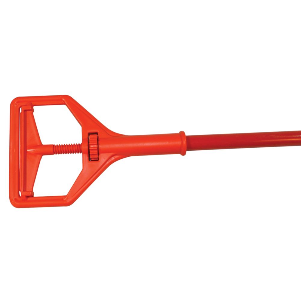 Impact&reg; 57" Orange Plastic Janitor Mop Handle