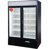Beverage-Air LumaVue Two-Section Black Refrigerated Merchandiser