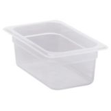 Cambro&reg; Translucent 1/4-Size 4" Deep Food Pan