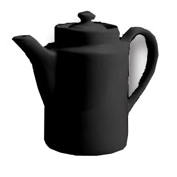 Hall&reg; China Black 12 Oz. Washington Coffee Pot with Knob Cover