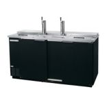 Beverage-Air 69" Black Club Top Draft Beer Cooler
