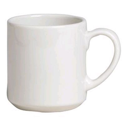 Steelite Anfora American Basics White 10 Oz. Acapulco Mug