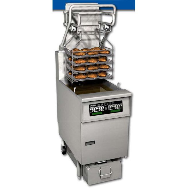 Pitco&reg; Solstice&trade; Heavy Duty Gas Fryer w/ EZ-Lift Rack System