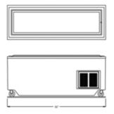 Randell&reg; Enclosed Base 86" Frost Top Unit