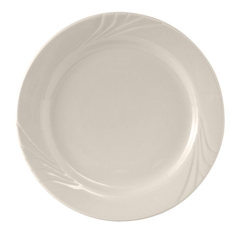 Tuxton&reg; Monterey 9" Round Eggshell Plate