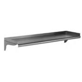 Solid S/S Wall Shelf, 18 X 72