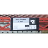 Black Plastic Shelf Marker, 3"