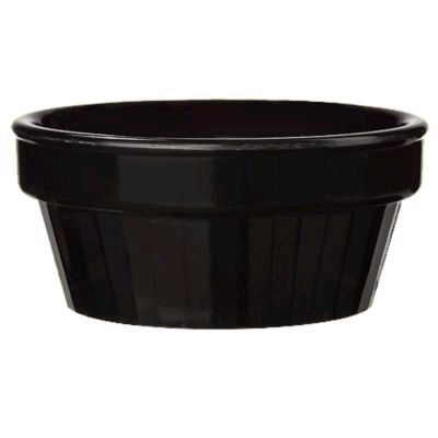 G.E.T. Black Melamine 3 Oz Stackable Ramekin