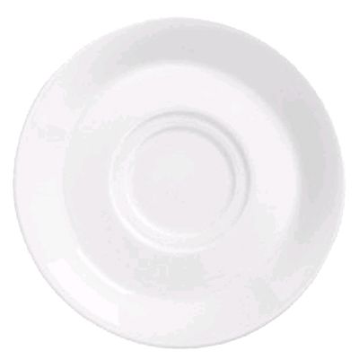 Syracuse White Undecorated Chateau 6" Stacking Tea Saucer