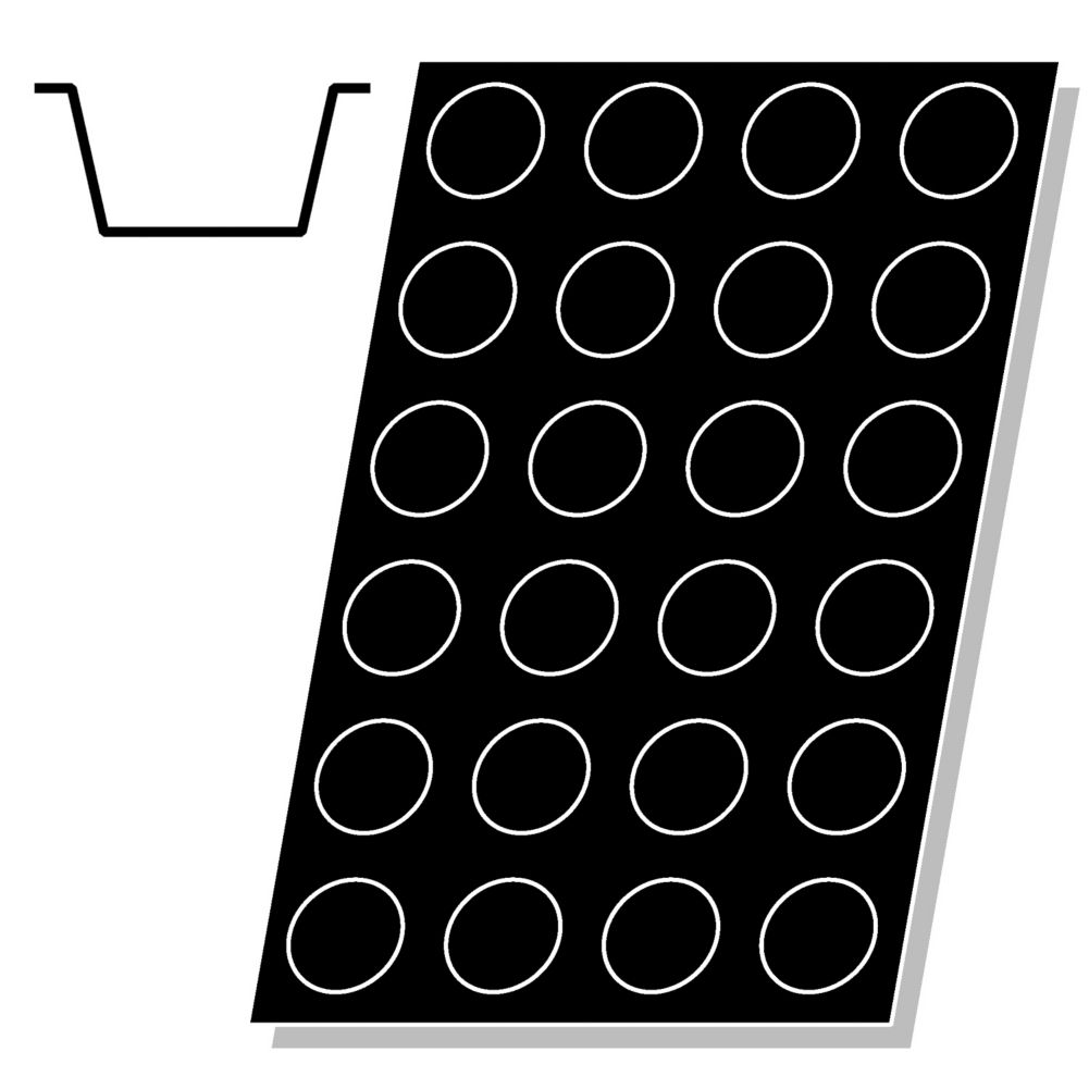 Demarle&reg; Flexipan&reg; 4 Oz Muffin Pan with 24 Molds