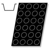 Demarle&reg; Flexipan&reg; 4 Oz Muffin Pan with 24 Molds