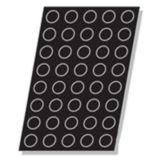 Demarle&reg; Flexipan&reg; 1-1/2 oz Mini Muffin Pan with 40 Molds