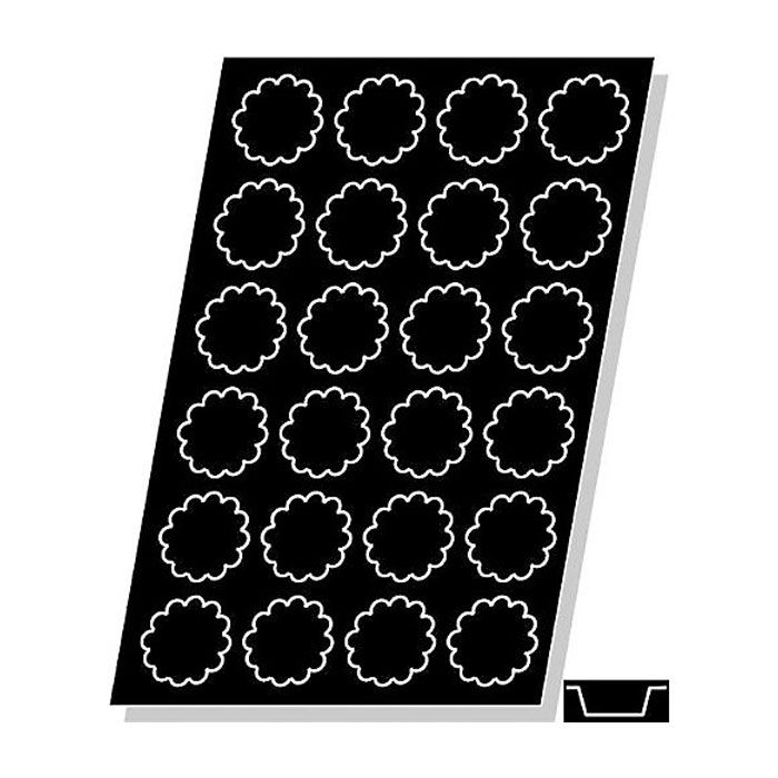 Demarle&reg; Flexipan&reg; 2.1 oz Fluted Brioches Pan with 24 Molds