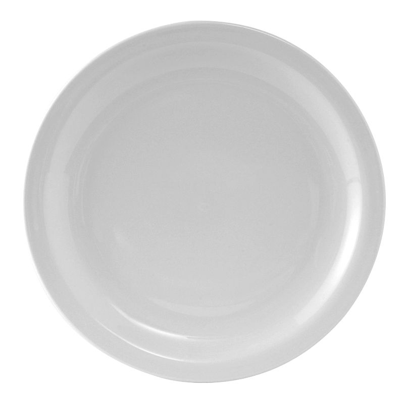Tuxton&reg; Colorado Porcelain White 10-1/2" Plate
