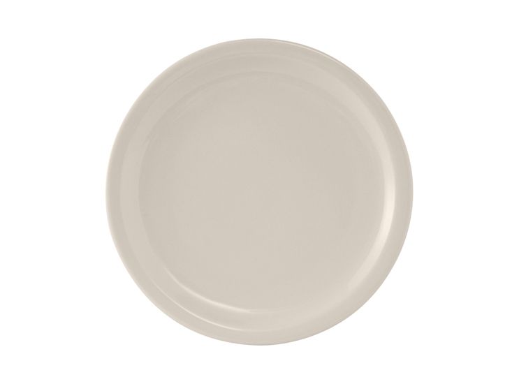 Tuxton&reg; Nevada 10-1/2" Round Narrow Rim Eggshell Plate