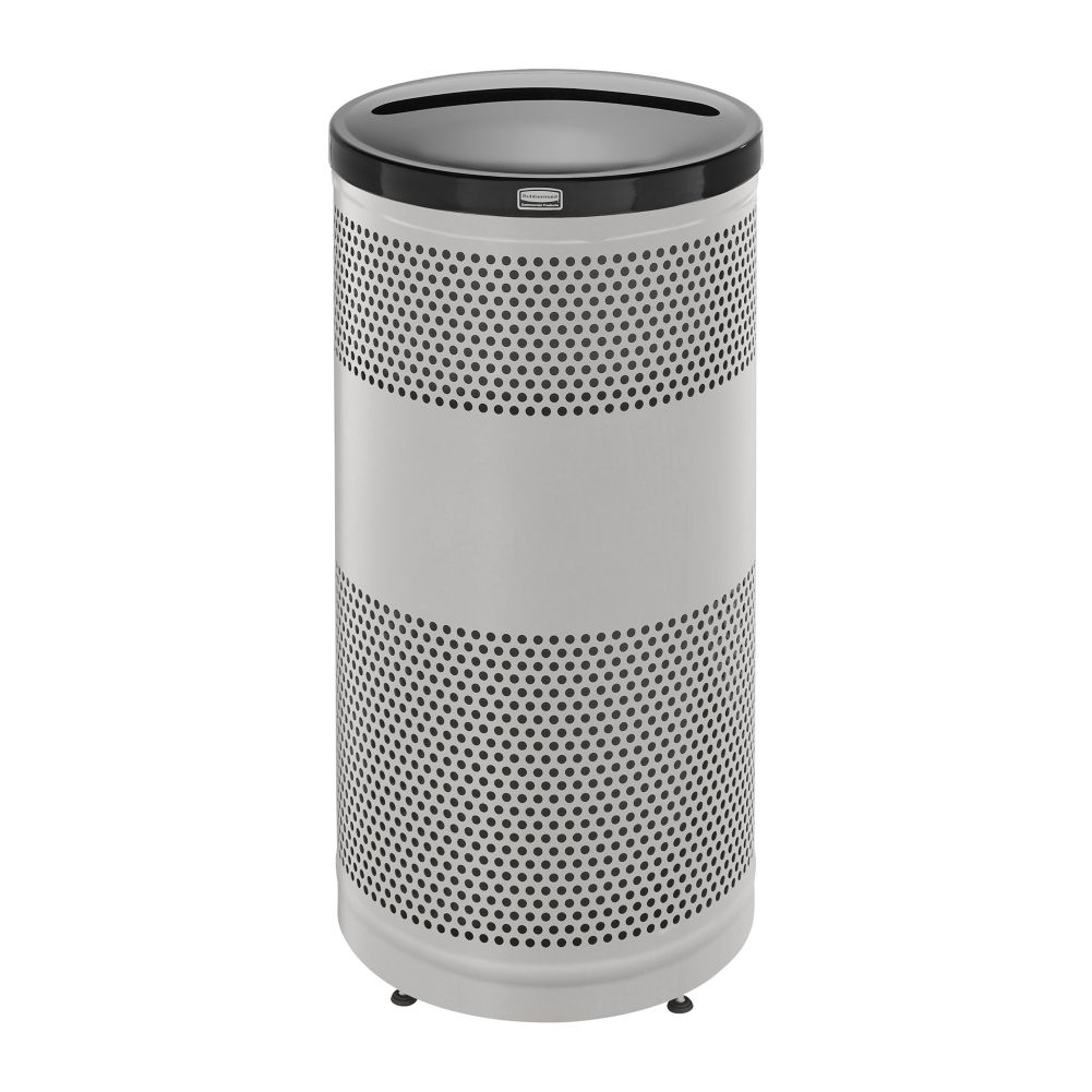 Rubbermaid Perforated S/S 25 Gal Paper Recycling Can