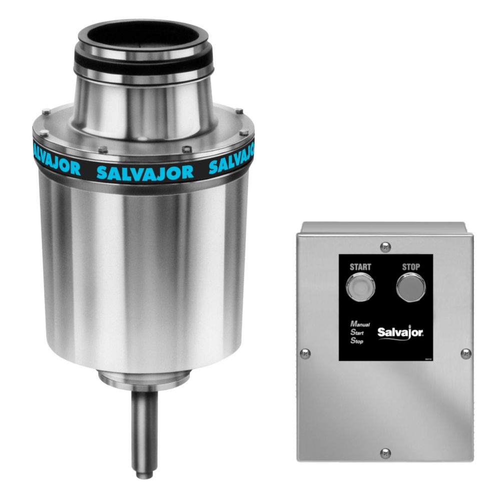 Salvajor 3-HP Disposer w/ 6-1/2" Sink Assembly and MSS Control