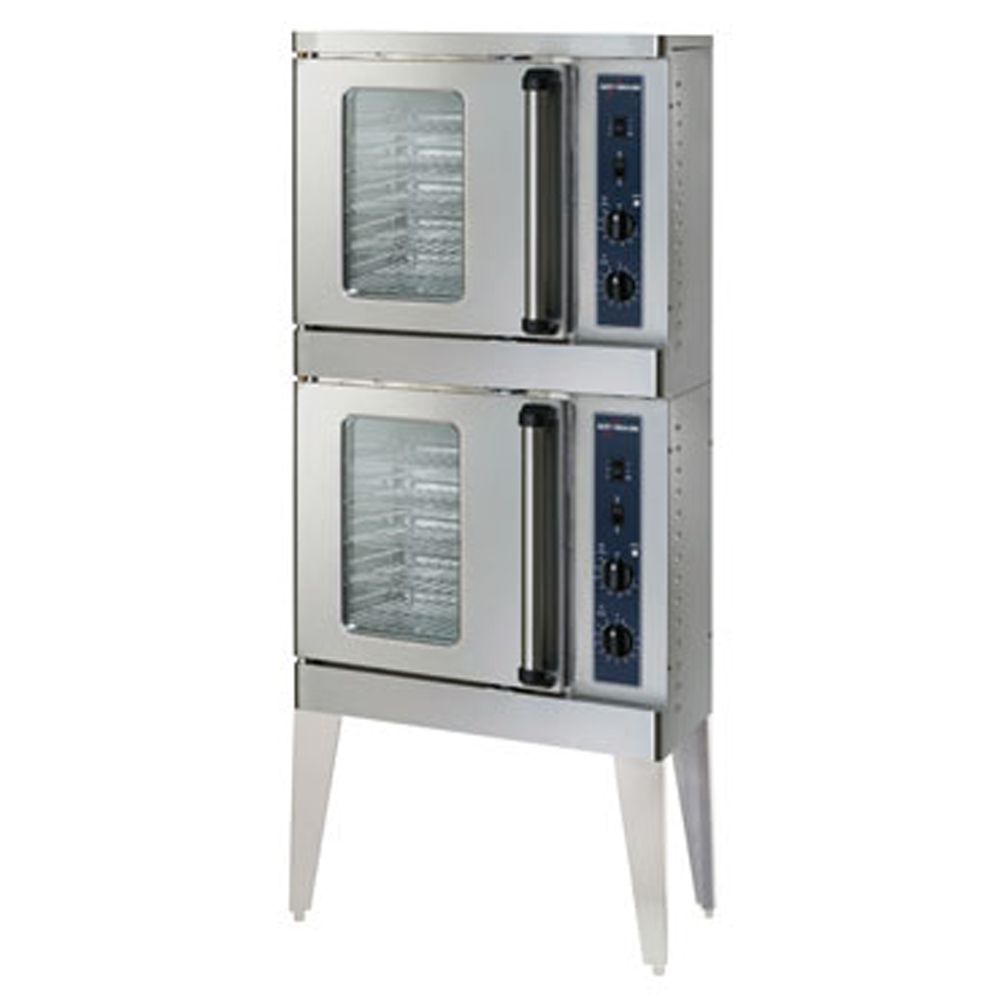 Half Size Stacked Electric Convection Oven w/ Electronic Controls