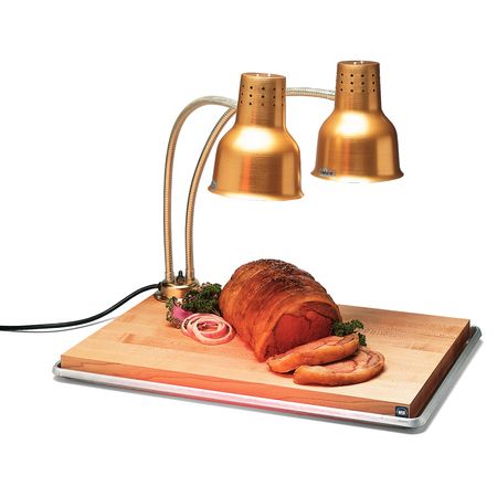 Carlisle&reg; Flexiglow Dual Arm Heat Lamp / Carving Station