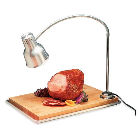 Carlisle FlexiGlow&trade; 24" Single Arm Heat Lamp w/ Board + Pan