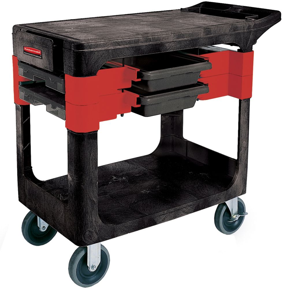 Rubbermaid&reg; Black Trades Cart